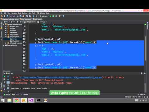 Part 6 Anonymous Objects Python For The Csharp Developer Series