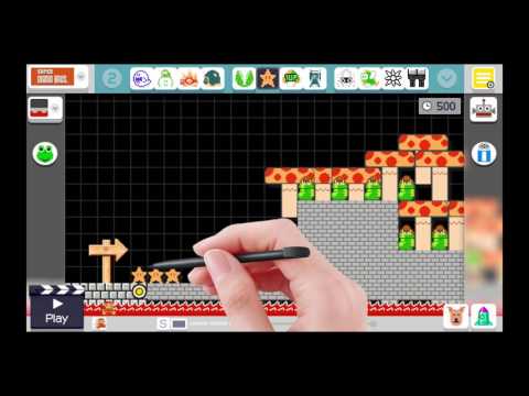 Marlie's Lava level in Super Mario Maker! Marlie made this by herself!