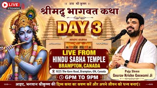 Download lagu Shrimad Bhagwat Katha Day 3 LIVE | Gaurav Krishna Goswami Ji | mp3