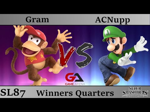 SmashLAN'D 87 - Winners Quarters: Gram (Diddy Kong) ACNupp (Luigi)