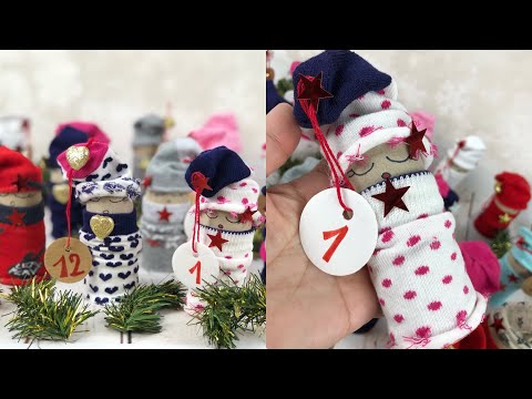 Tutorial FACILISSIMO  easy DIY come realizzare un calendario dell'Avvento con riciclo rotoli cartone
