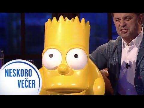 Bart Simpson s hlasom Martina Dejdara v Neskoro Večer