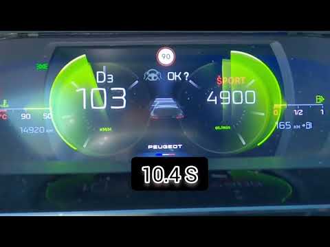 2022 Peugeot 308 1.2 Puretech 130 Hp, Eat8 Acceleration 0-100-160.