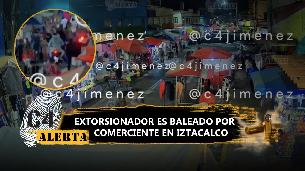 Presunto extorsionador es herido de bala durante cobro a comerciantes en Iztacalco