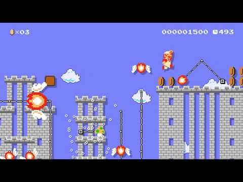 W6-5☆★Kameks windy CloudCastle★☆ by Lio86 🍄 Super Mario Maker 2 ✹Switch✹ #axx