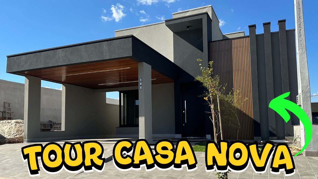 CASA TÉRREA 142m² com SPA TERRENO 10X20 m MODERNA TOUR CASA NOVA