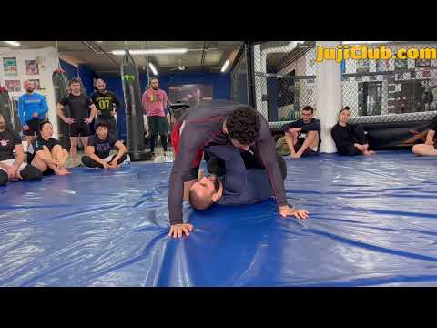 BJJ Technique - Butterfly Guard to Kani Basami to Aoki Lock - Coach Zahabi