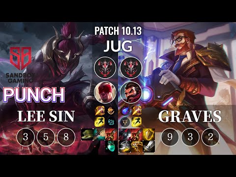 SB Punch Lee Sin vs Graves Jungle - KR Patch 10.13