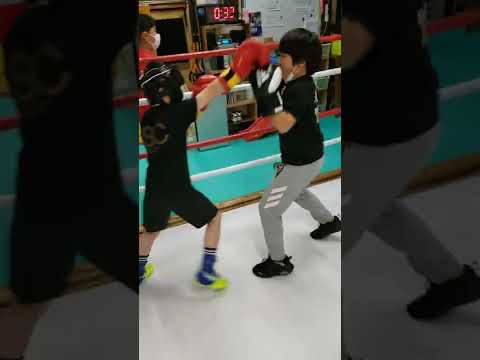 キッズボクシング🥊　練習風景!？　後半　スパーリング🥊　#shorts　#short　#キッズボクシング　#boxing　#boxer　#ボクシング