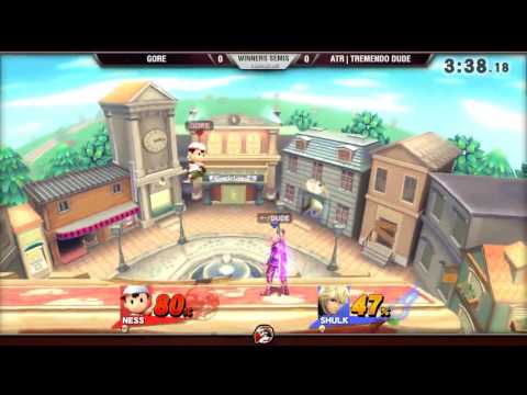 VS Weekly 9/22/16 - Winners Semis - Gore (Ness) vs. Tremendo Dude (Shulk) - Smash 4