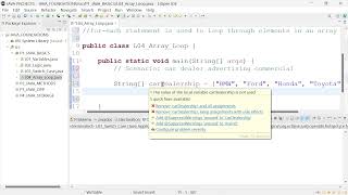 JA05: Learn Java Array along with For-Each loop implementation