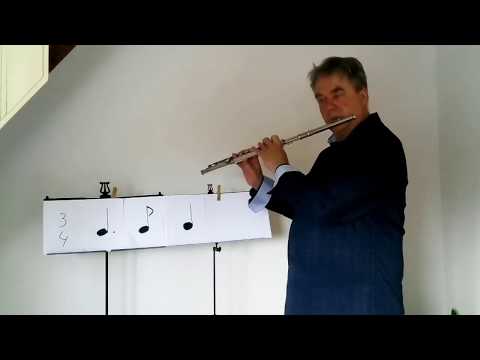 Dwarsfluitles voor beginners, les 5 (Christiaan de Jong)