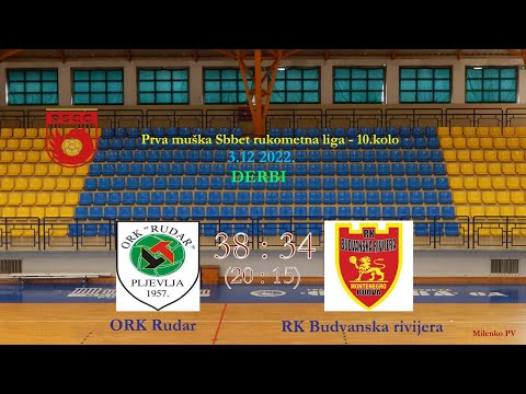 rukomet ORK Rudar - RK Budvanska rivijera   38 : 34 (20 : 15)   prvo poluvrijeme