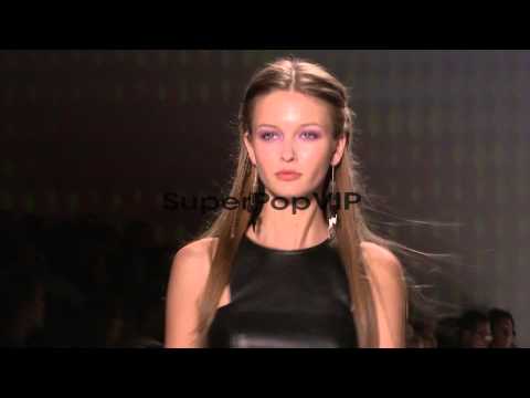 Models walk the runway at Nicole Miller - Runway - Spring...