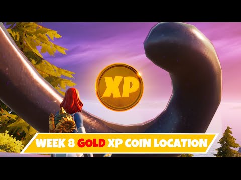 *NEW* All Week 8 Gold Xp coin locations in fortnite Chapter 2 Season 4