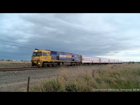 AM8 Great Southern Rail "OVERLAND" Passenger Train (23/7/2018) - PoathTV Railways