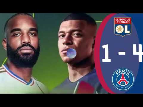 Lyon 1 - 4 PSG | Ligue 1 23/24 Match Highlights