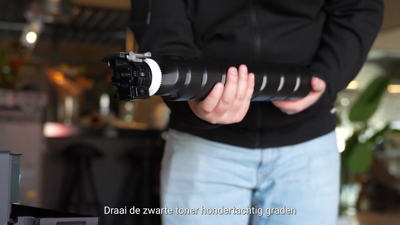 Zwarte toner wissel