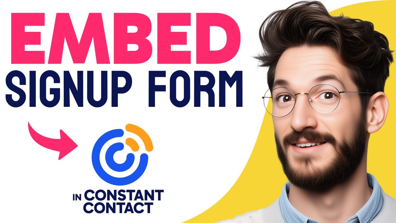 How to EMBED Constant Contact SIGNUP FORM (Step by Step)