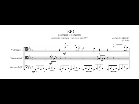 Antonín Reicha – Trio for 3 Cellos (250TH ANNIVERSARY)