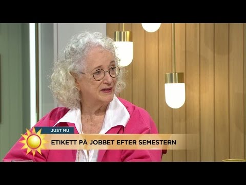 Folkvettsexperten Magdalena Ribbing - Så ska du bete dig på jobbet - Nyhetsmorgon (TV4)