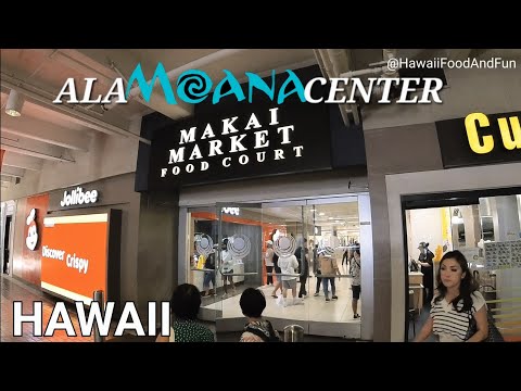 O QUE HÁ PARA COMER no maior shopping ao ar livre do mundo?Ala Moana Center Food Court Hawaii