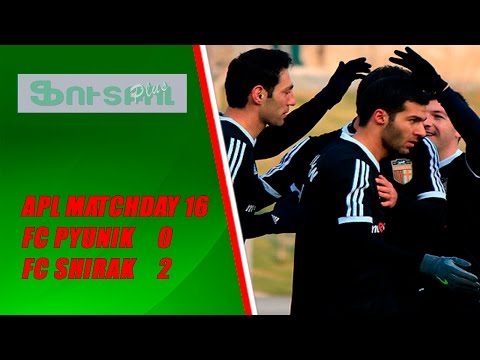 APL, Matchday 16 FC Pyunik Yerevan - FC Shirak Gyumri 0-2. Goals