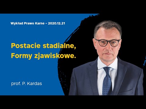 Wykład 12 z prawa karnego 21.12.2020   prof.  dr hab.   Piotr Kardas