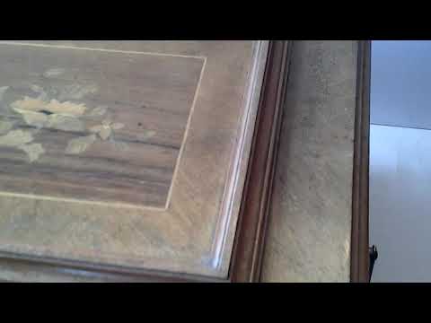 LARGE POLYPHON DISC PLAYING MUSICAL BOX, PLAYING 15 3/4" DISC, No.70182, c.1800s