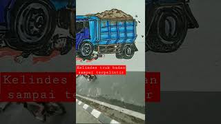 Download lagu kelindes truk Fuso badan sampai terpelintir#laka #menggambarprodukindonesia #truk #trukfuso #shorts mp3