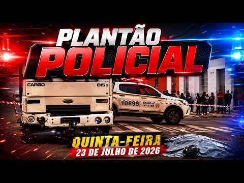 Plantão Policial. Quinta-feira, 23 de julho de 2026