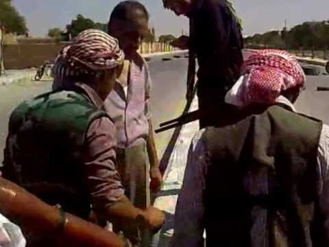 تمركز كتيبة الجهاد عند مدرسة الزراعة وحاجز بئر عاشق في تل أبيض في ريف الرقة