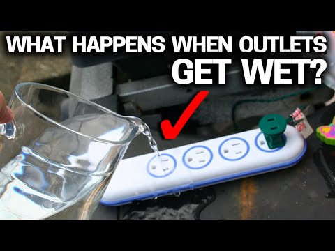 What REALLY HAPPENS WHEN YOU SPILL WATER in an OUTLET?