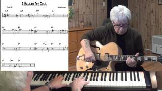 A Ballad For Doll - jazz guitar & piano cover ( Jackie McLean )