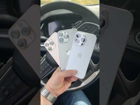 iPhone 16 Pro: Hands on with all the new titanium colors