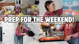 CLEAN WITH ME, GROCERY HAUL, & BIRTHDAY PARTY PREP ON A BUDGET! | Airzeen Q10 Pro Robot Vacuum