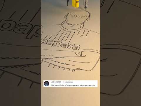 Muhammed Cham Sketch – Bold Lines, Trabzon Pride! ✍️⚽