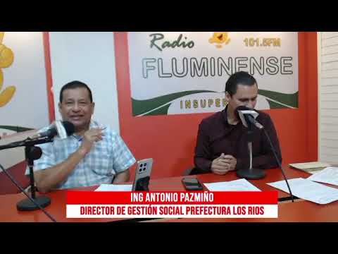 #Babahoyo  Antonio Pazmiño.Dir Gest Social Prefectura Los Rios#FranciscoMero 50 Años Haciendo Radio.