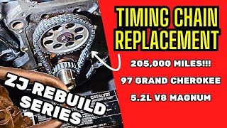 Replace 5.2L V8 Timing Chain – Jeep Grand Cherokee ZJ (1997) – Engine Rebuild Part 2