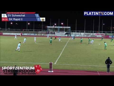 03.03.17 SV Schwechat - SK Rapid II - Highlight  (2. Halbzeit / 58:45) am 03.03.2017 20:43