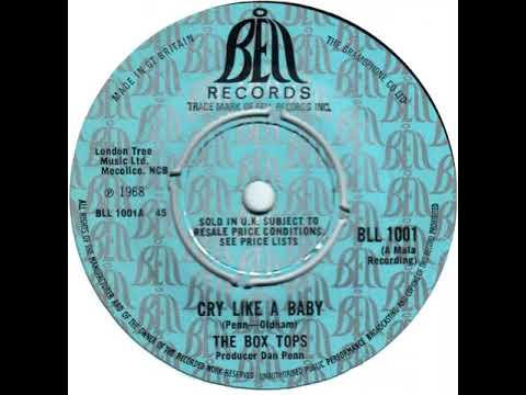 UK New Entry 1968 (66) The Box Tops - Cry Like A Baby