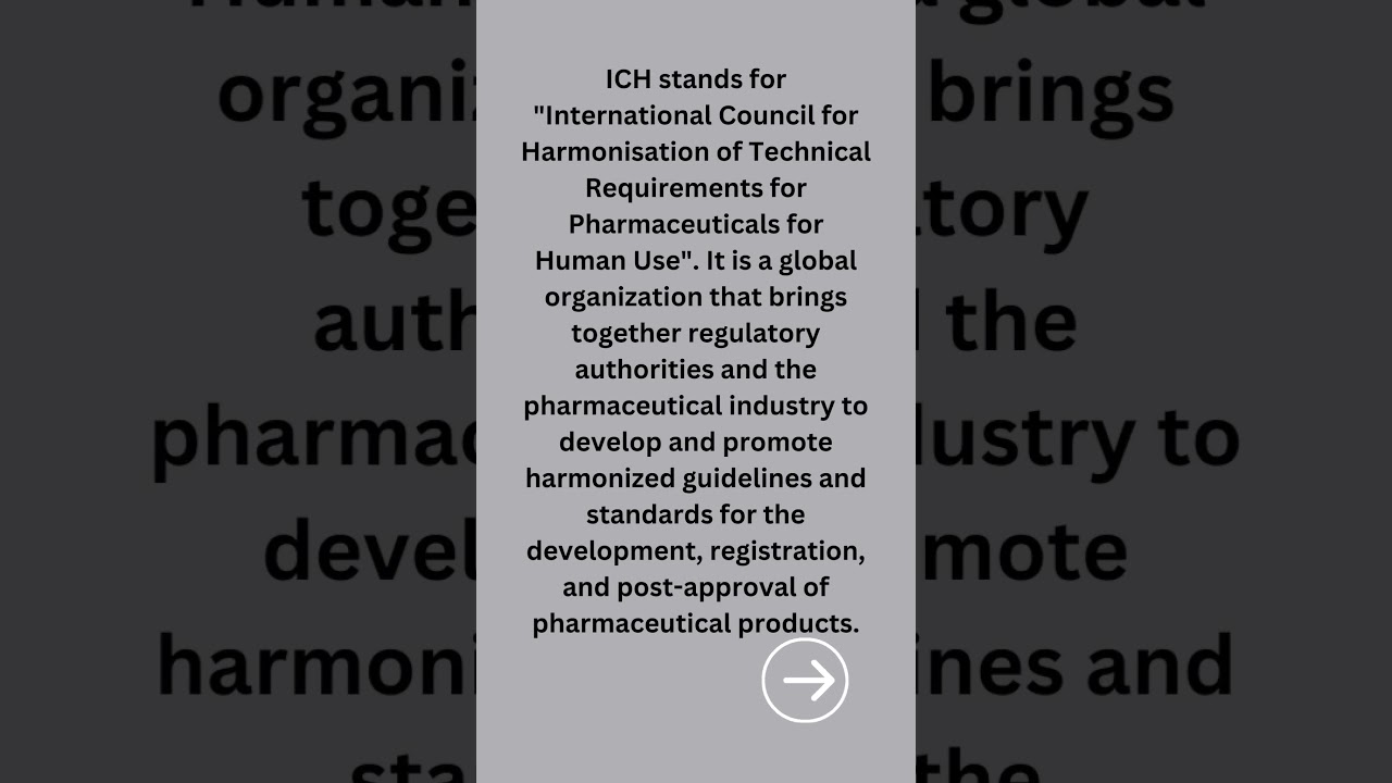 what is ICH ? #regulatory #pharmacology #regulatoryaffairs
