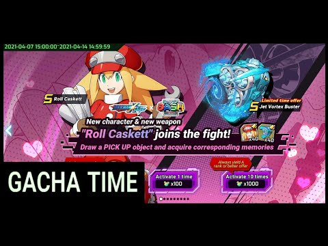 Gacha Summoning Capsule Pull - Roll Caskett MegaMan Dash 6000 Element Metal 「 Mega Man X Dive 」