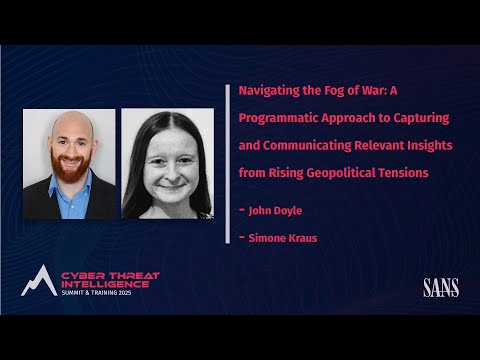 A Programmatic Approach to Capturing & Communicating Insights from Rising Geopolitical Tensions