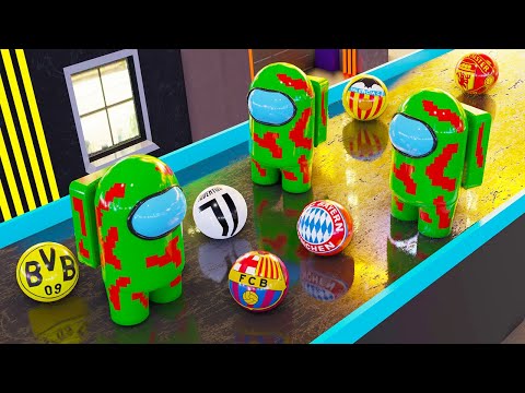 Among Us Zombies Marble Race Football Clubs - 16 Best Football Teams