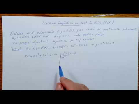 Teorema impartirii cu rest in R - Clasa a XII-a - 120302-01