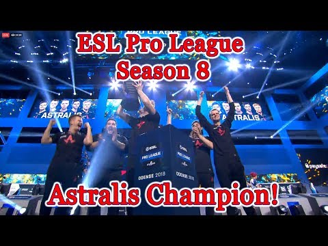 Astralis champions 🏆 ESL Pro League S8 champion Grand Final vs Team Liquid Winning moment