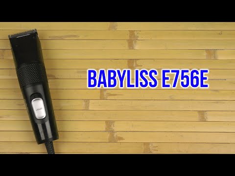 BaByliss E756E plaukų kirpimo mašinėlė Juoda video