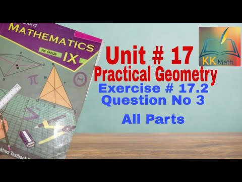 kpk board 9 class math unit 17 Practical geometry Ex 17.2 question 3 perpendicular bisector@KK Maths
