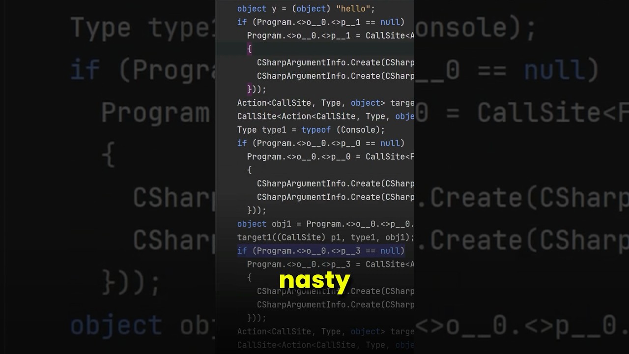 The dynamic keyword is TRASH